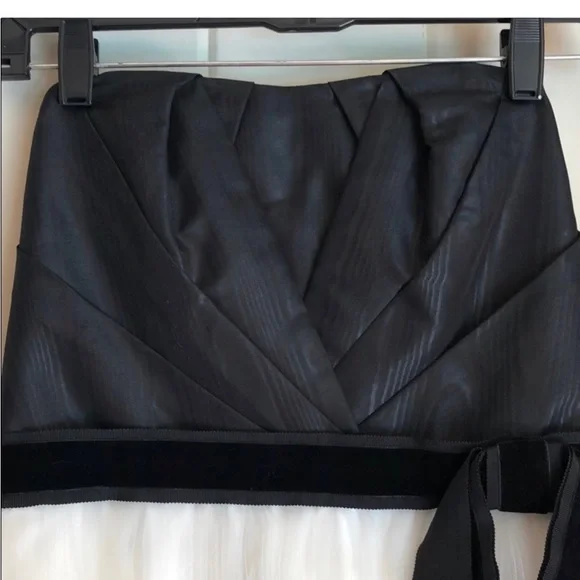 Strapless Black and White Dress - Picture 9 of 9